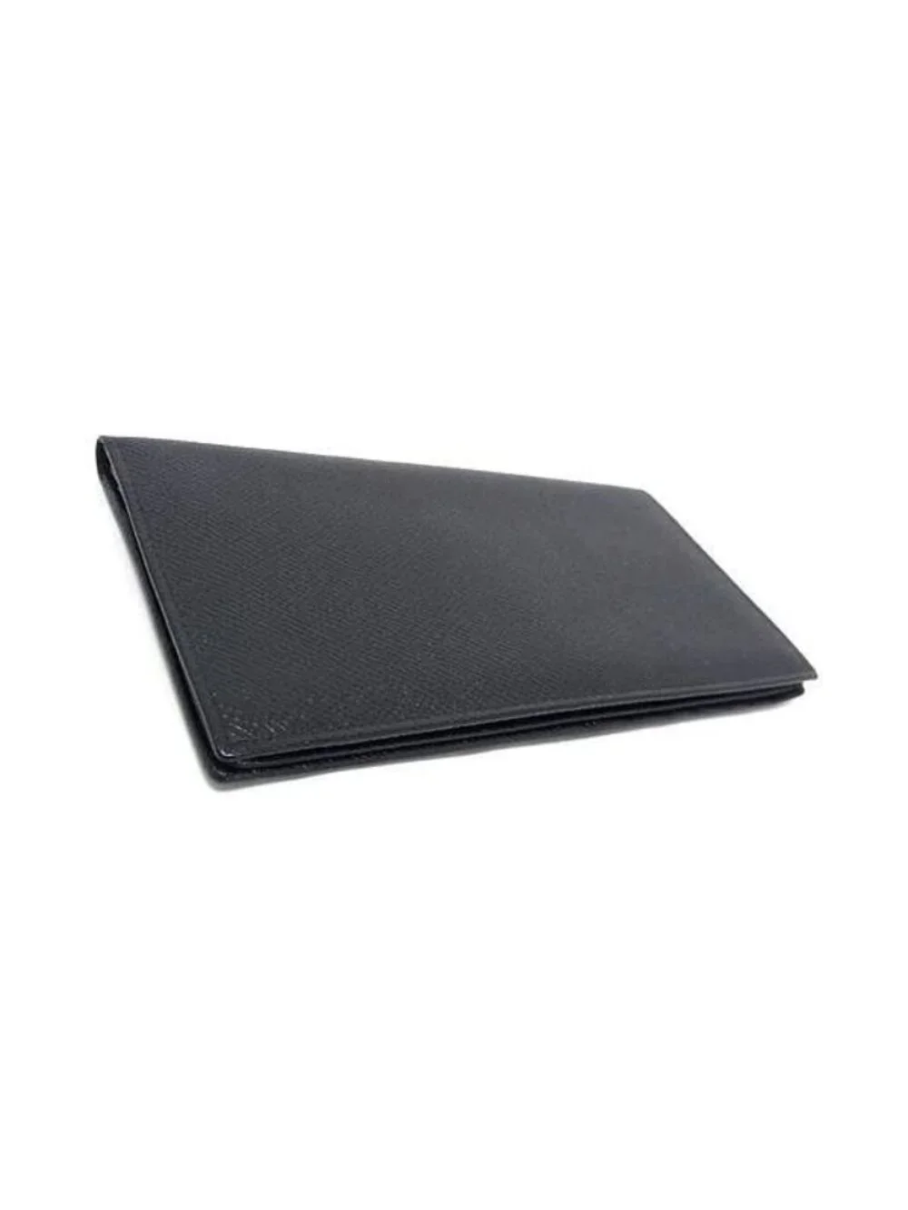 Bvlgari Wallet Classico Black Gray Leather Bifold Billfold